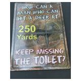 How Can a Man Tin Sign