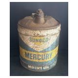 5 gal Sunco Mercury Motor Oil Can