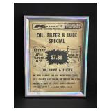 6.25x8.25" Framed Kmart Auto Center Advertisement