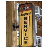 Chevrolet metal double-sided Wall Mount Sign