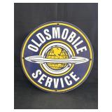 11.75" Porcelain Oldsmobile Service Sign