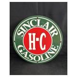 11.75" Porcelain Sinclair HC Gasoline Sign