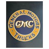 Porcelain General Motors Sign 11.75in
