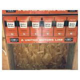 Vtg Delco-Remy display cabinet for automotive