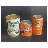 3 Cardboard Cans-  Quaker State Hand Cleaner,