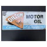 Oilzum Motor Oil Tin Sign