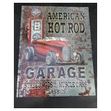 American Hot Rod Garage Tin Sign
