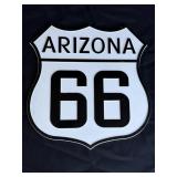 Arizona 66 plastic replica road sign, 11 x 11in
