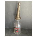 Imperial HEP quart Glass Oil Bottle w/
