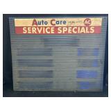 Auto Care Service Specials Sign