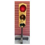 59.5" Traffic Signal On Rolling Stand - Works