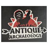 15" Antique Archaeology Metal Sign