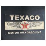 Texaco Motor Oil Gasoline Metal Sign 16x8.5"