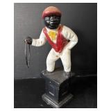 Cast Iron Lawn Jockey Fence Post Topper