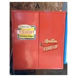 Niehoff advertising locking metal cabinet, 30in W