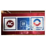 GM AC Delco Metal Sign 70x34"