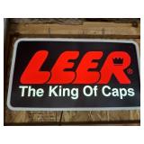 Leer King Of Caps Light Up Sign 24x 14"  Works