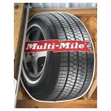 Multi-Mile tire tin sign 23x31.25"