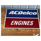 Tin ACDelco Engines Sign 36x24"