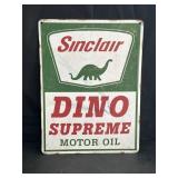 12x15.75" Tin Sinclair Dino Motor Oil Sign