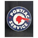 11.75" Porcelain Pontiac Service Sign