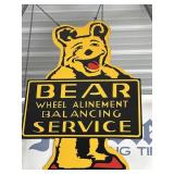 Bear Wheel Alinement Balancing Service Sign