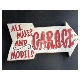 Wooden All Makes & Models Garage Sign 16.75x8.25"