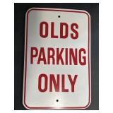 Metal Olds Parking Only Sign 12x18"