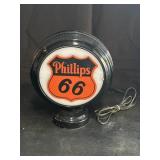Phillips 66 Gas Pump Lamp - works