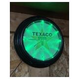 Lighted Texaco Clock