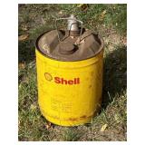 Vintage 5-gallon Shell Oil Co. can.