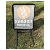 Kendall Motor Oil double sided stand up sign,