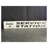 24x4" Metal Sinclair Service Station Sign