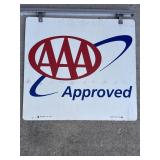 AAA Approved double sided metal hanging sign,