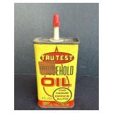 Tru-Test Household Oil can, 4oz.  Contains some