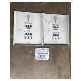 2 vtg Bowser gasoline pump faceplates & pump
