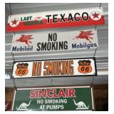Texaco, Mobiloil, Phillips 66, Sinclair Hanging