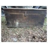 Primitive wooden carpenters box