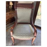 Antique Claw Foot Arm Chair