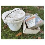 Misc fishing items, syringes, misc