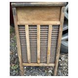 Metal & wood wash board