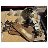 Ceiling Fan w/ 3 white Globes