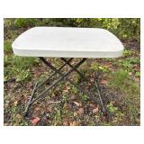 Staples small white folding table