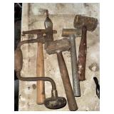 Rubber Mallets, steel mallet, misc tools
