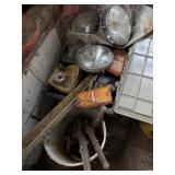 Car lights, binders & misc