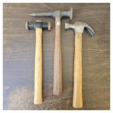 Ball-Peen Hammer, Claw Hammer and