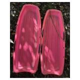 2-Pink Torpedo Sled 46in long x 16in wide