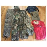 Camo Clothing, Bags, & Wind Suit