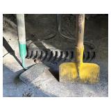 steel Rake, Garden Hoe & scraper