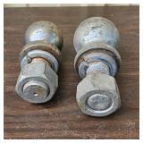(2) Trailer Hitch Balls, 2in 5000lb Ball w/